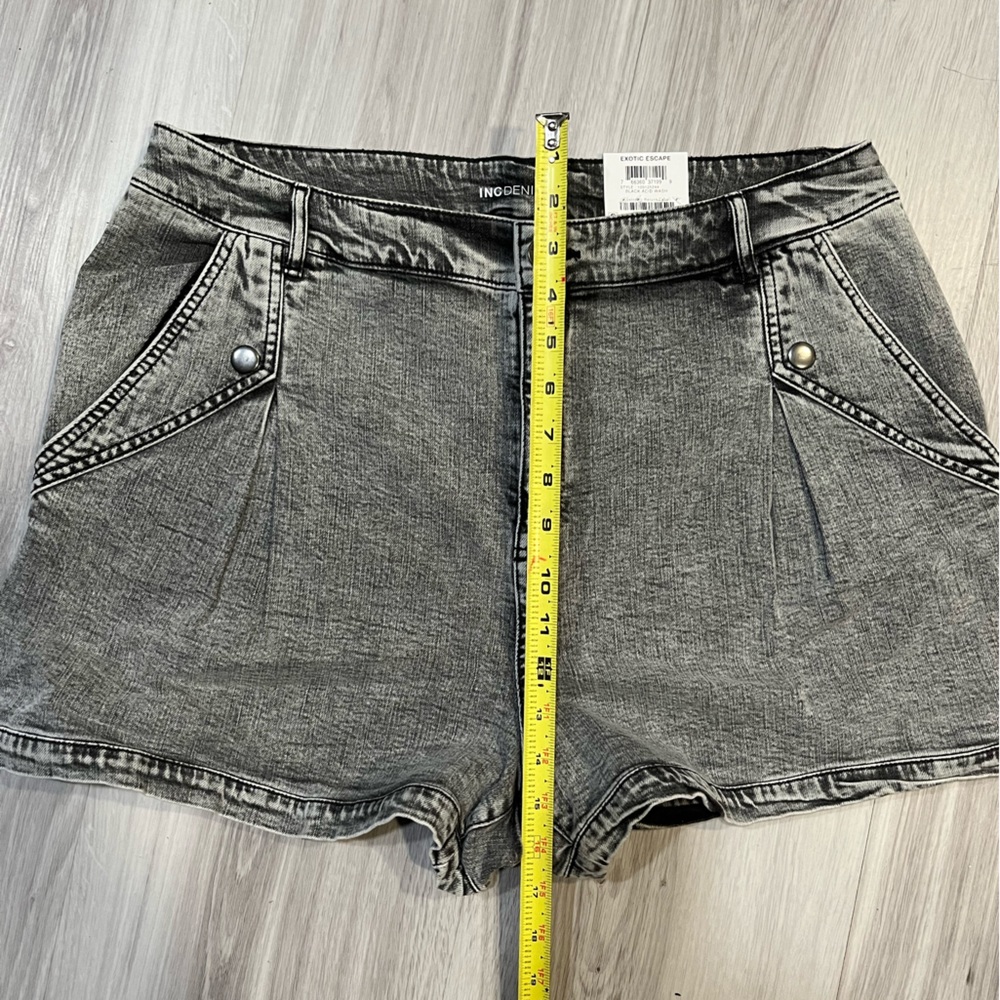 New INC denim Women's Gray Denim Shorts‎ - Picture 4 of 10